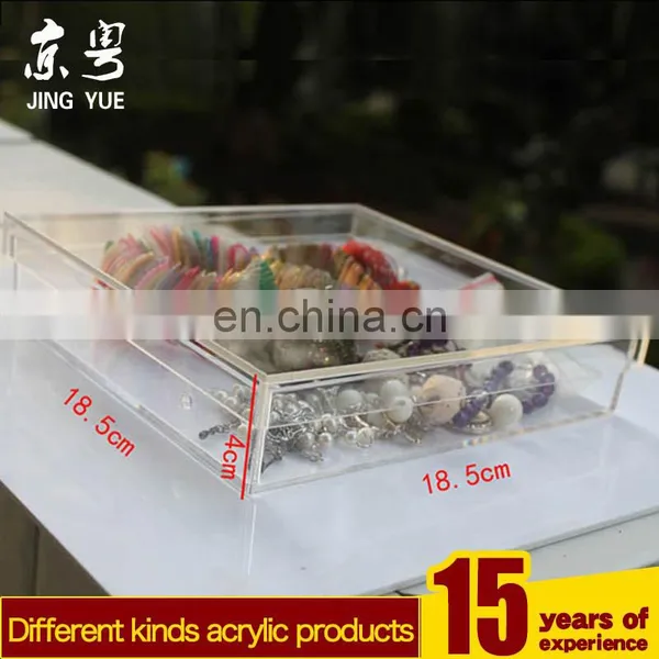 Clear Square Pmma Plexiglass Jewelry Box Case Acrylic Jewelry Box photo-2