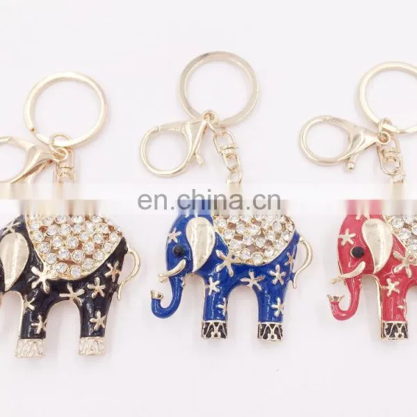 Animal Keychain Cute Elephant Pendant Purse Bag Buckle Key Chains Keychain Ornament photo-5