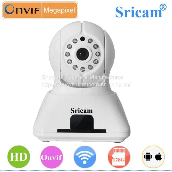 Sricam SP006 P2P H.264 1.0megapixel Plug and Play Network Camera SD Card Whistle Alarm P2p Wireless ip Camera photo-3