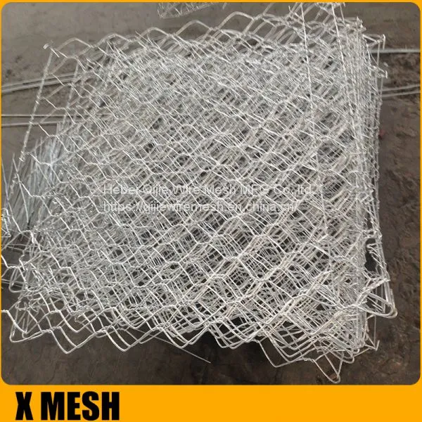 Hexagonal Wire Mesh Wall Basket , 2x1x1meters Wire Cages For Rock Retaining Walls photo-4