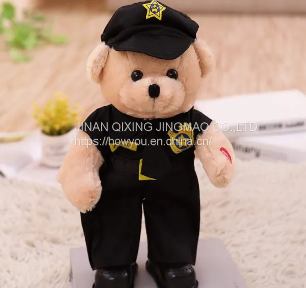 China Manufacture Custom Plush Police Teddy Bear on Sale photo-3