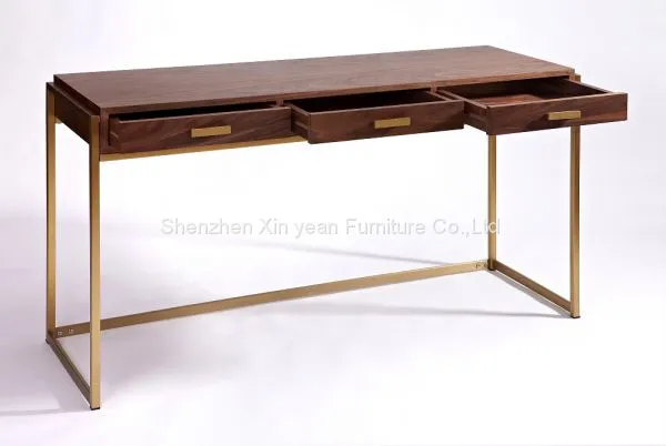 Danish Design Wooden Office Desk With 3 Drawer photo-2
