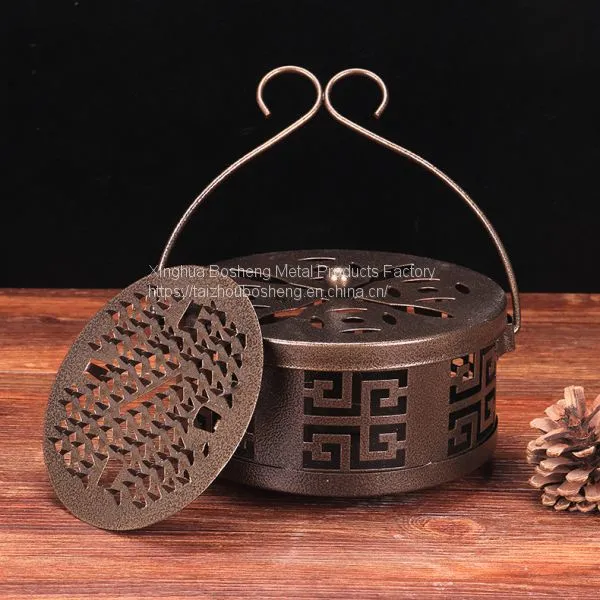 Home Creative Antique Mosquito Incense Burner With Lid Fireproof Incense Burner Portable photo-2