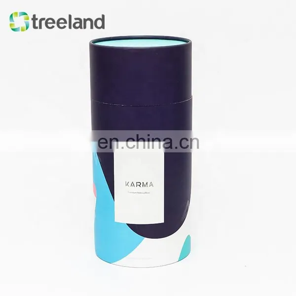 Custom Rigid Pillow Round Kraft Paper Tube Packaging photo-4