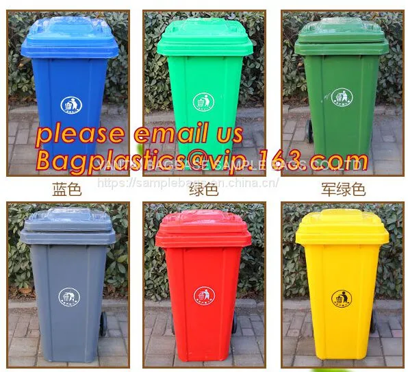 Trash Bin, Waste Bin/can, Garbage Can/bin With Swing Lid Dustbin For Room, EURO Style Outdoor Plastic Trash Bin/waste Bin photo-2