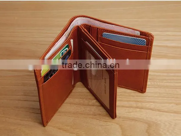 High Quality Vintage Style Genuine Leather Men's Bifold Wallet Small Wallet for Gifts photo-6