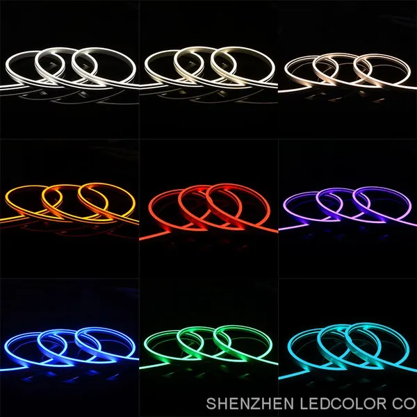 12V Pure Silicone LED Neon Flex Tube Light IP67 Waterproof 6*12mm Ultra Thin LED Neon Rope Light LED Neon Sign Pink photo-5