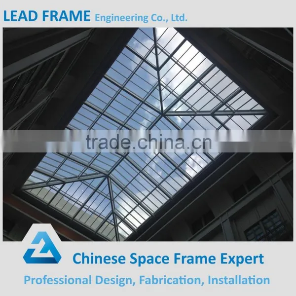 Steel Structure Space Frame Glass Atrium Roof photo-3