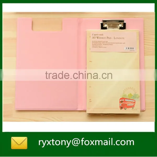 A4 Leather Material Clipboard With Calculator photo-5