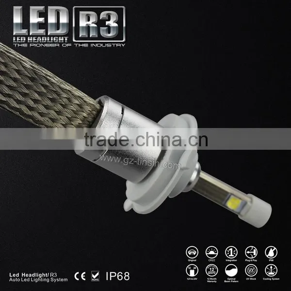 Led Headlight Tiansheng Fanless 6000k h1 Led Headlight h4 Car Led Headlight Without Fan photo-5