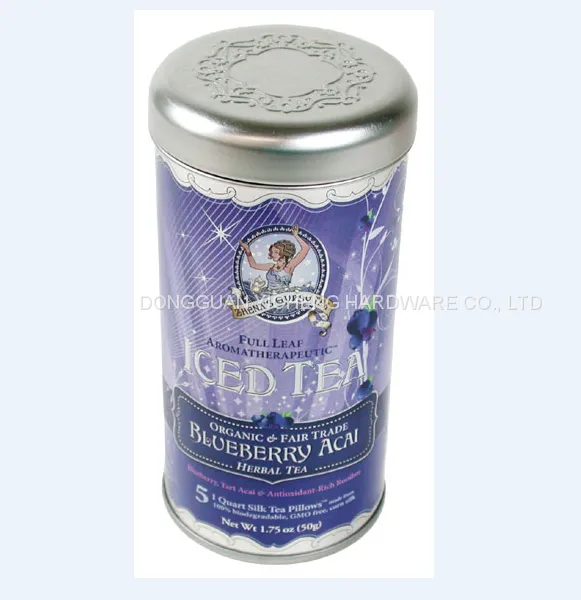 Special Round Cylinder Tea Packing Tin Box Tea Canister photo-2
