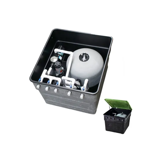 Luxury Complete Filtration Disinfection System for Swimming Pools Fiberglass Underground Buried Filter Top Mount Water Output photo-4