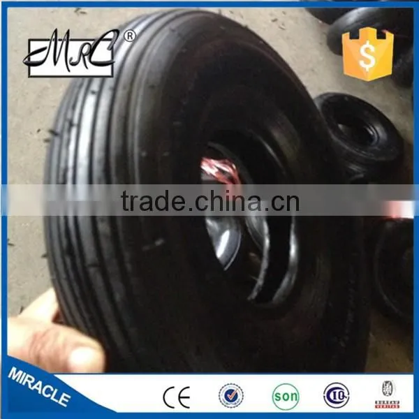 High Quality Pneumatic Small Rubber Wheel Tire Wheelbarrow Tyre 10'' 3.00-4 photo-2