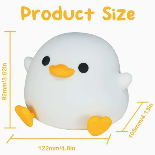 Rechargeable Night Light, Intelligent Control Light, Animal Shaped Light, Silicone Night Light