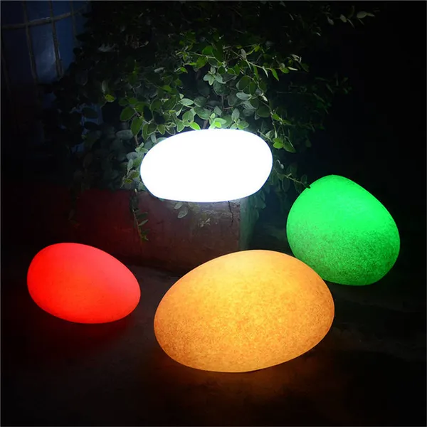 Lawn Yard Patio Driveway Outdoor Decorative Light Solar LED Stone/outdoor Garden Patio Solar Led Ball Sphere Stone Light Lamp photo-2