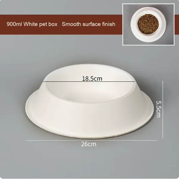 Compostable Disposable Pulp Pet Bowl for Cats and Dogs, 500ml,750ml, 850ml,1200ml Capacity, no Cleanup Bowl Needed photo-4