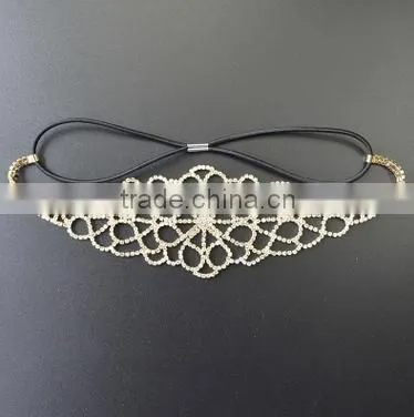 Europe and the United States Bride Luxury Shiny Diamond Crystal Stone Hair Band photo-2