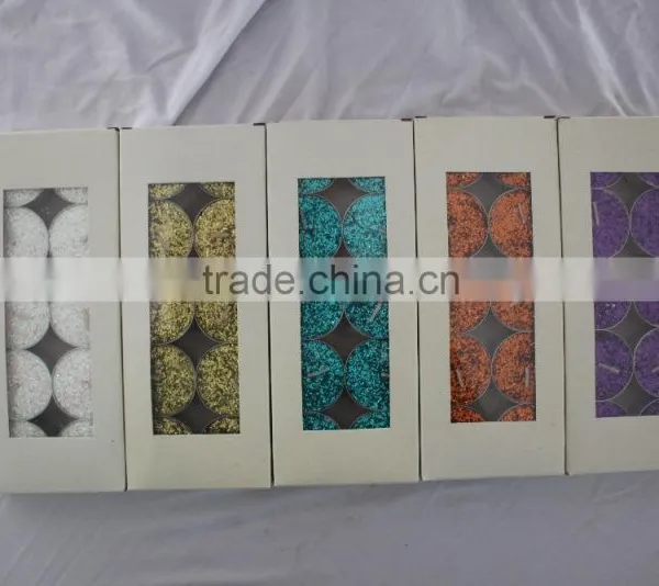 Glitter Powder Tealight Candle photo-3