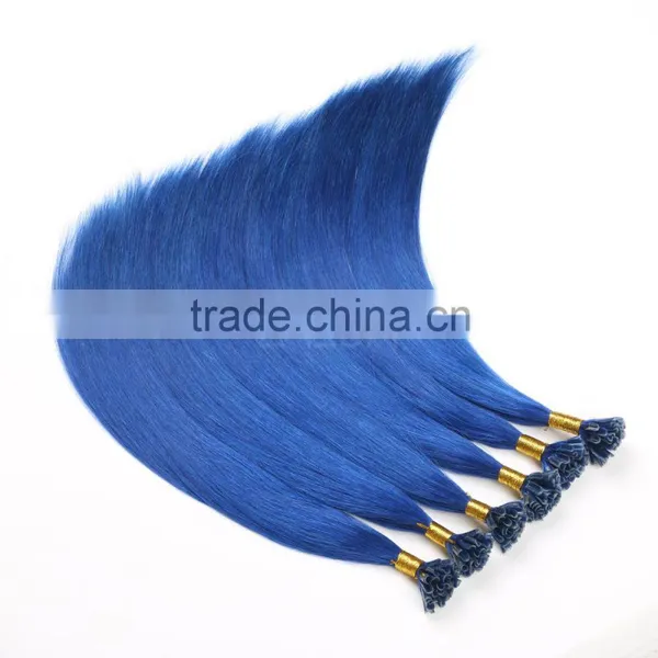 Keratin Virgin u Nail Fusion Pre Bonded Hair Extension 1g per Strand Customized Weight Acceptable photo-4