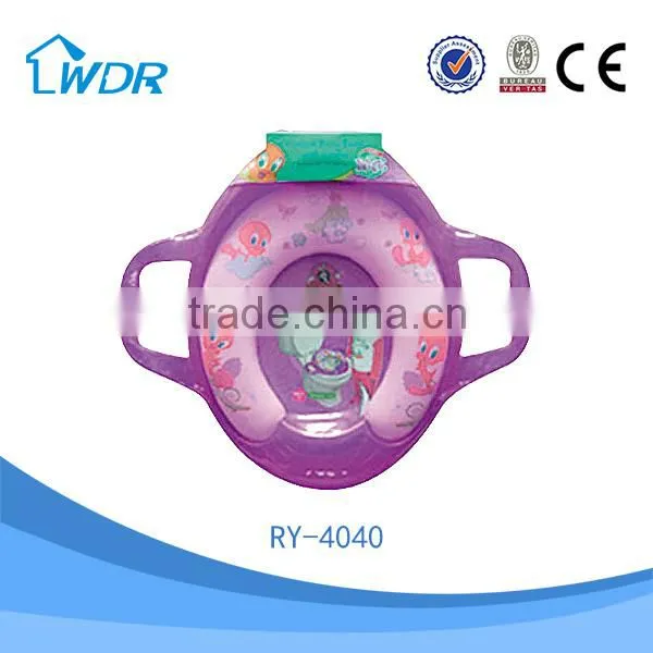 Bathroom Accessory Soft PVC Small Decorated Kids Family Western Toilet Lid photo-6