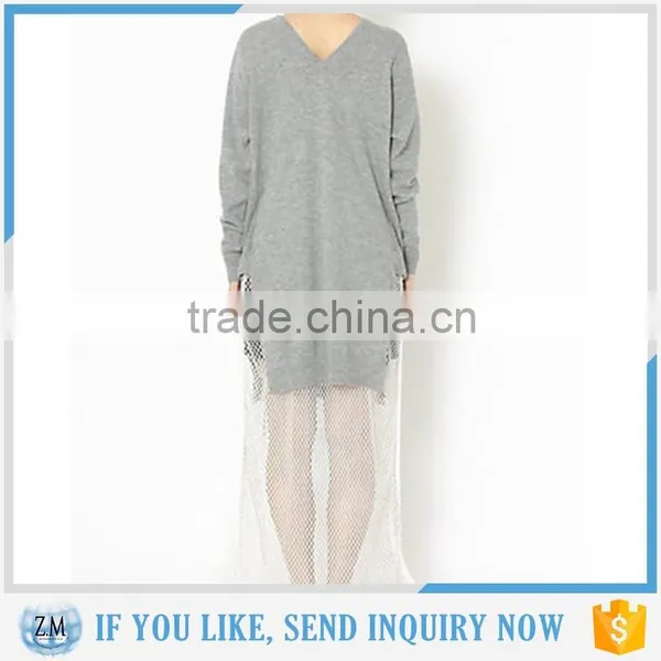 Round Collar Woolen Sweater New Designs for Ladies With Factory Price photo-3