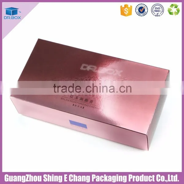 2016 Professional Customized Cardboard Recycled Cosmetic Packaging, Gold/Silver Stamping Cosmetic Paper Box photo-3