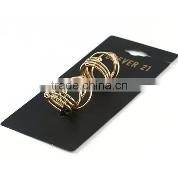 Gold ARMOR With MIDI Statement RING Metal SET photo-6