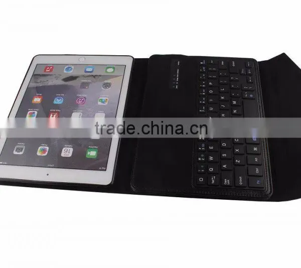 Crazy Horse Pattern Bluetooth Keyboard Leather Leather Flip Case for Ipad Air2 photo-5