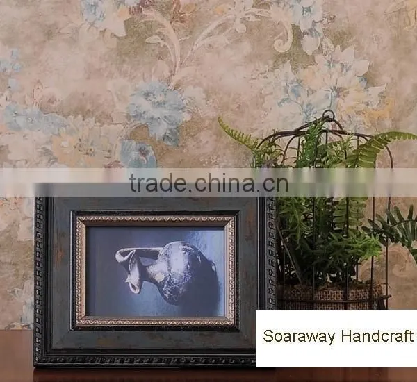 American Vintage Style European Solid Photo Frame, Antique Effect Pine Wood Photo Frame for House Decoration photo-4