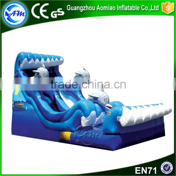 New Design Cheap Adult Size Water Slides,inflatable Shark Slide Supplier's Choice photo-4