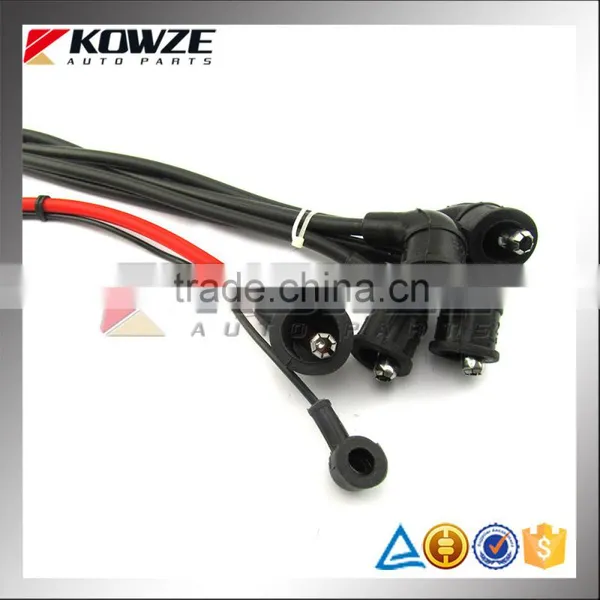 Spark Plug & High Tension Cabel Set For Mitsubishi Pajero Montero V12 4G54 V32 MD997698 photo-2
