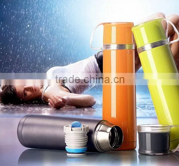 Wholesale Insulated Double Wall Stainless Steel Sport Water Bottle Thermos, Thermos Flask With Handle photo-2