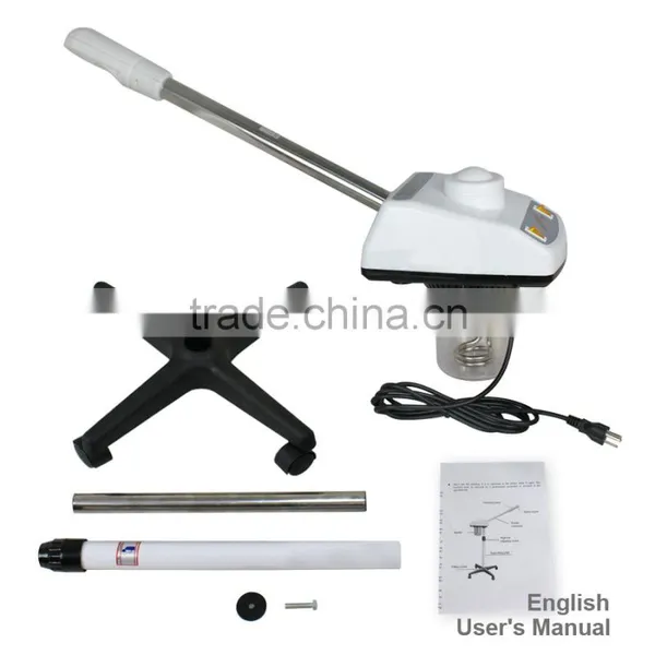 Vertical 2 IN 1 Desktop LED Magnifier Lamp FACIAL Skin Checking FACE OZONE Hot Spray STEAMER Salon SPA 5X photo-3