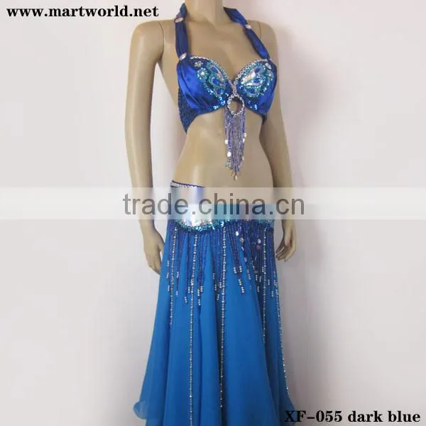 dark blue girls bra and panty (XF-055 dark blue)