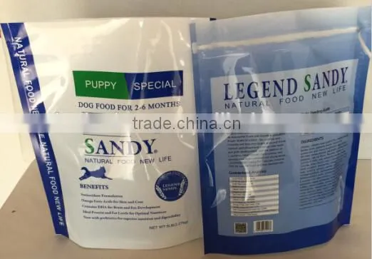Standing Up Plastic Pet Food Packaging Bags With Pocket Zip photo-3