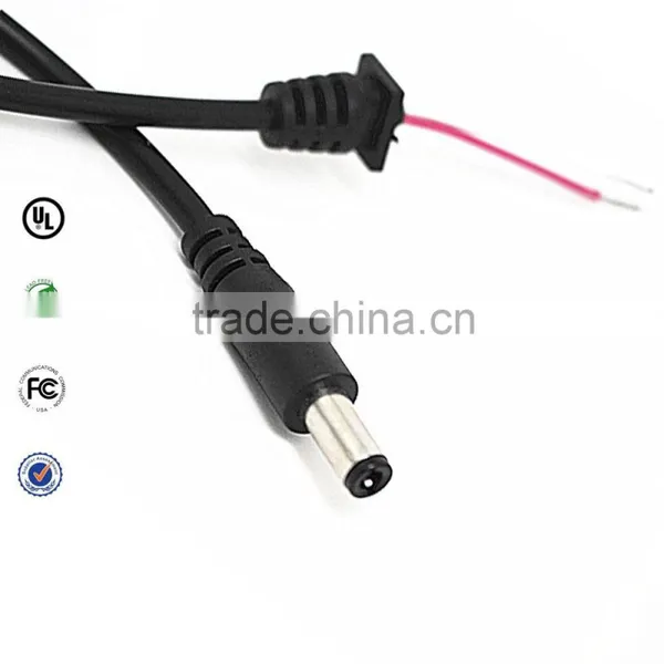 Free Sample 5.5 x 2.1mm Male Plug 24V dc Power Cable 1M for Camera, Car, CCTV, LED Quality Choice