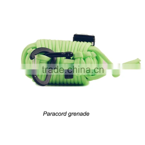 Survival GRENADE Emergency Key Chain Survival Kit - Paracord Grenade Survival Kit With 8+ Tools + Fire Starter & Eye Knife photo-3