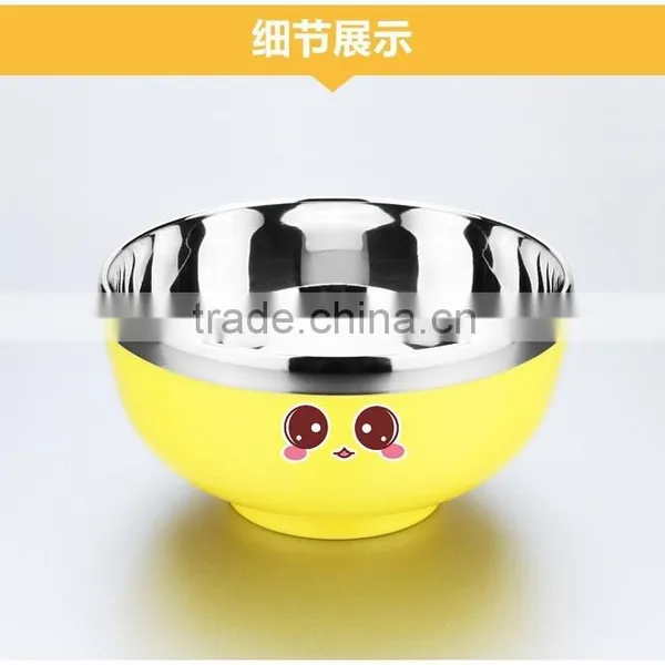 Yellow Stainless Steel Lunch Ware With Divided Plates and Bowl 2015 New and Hot Products photo-5