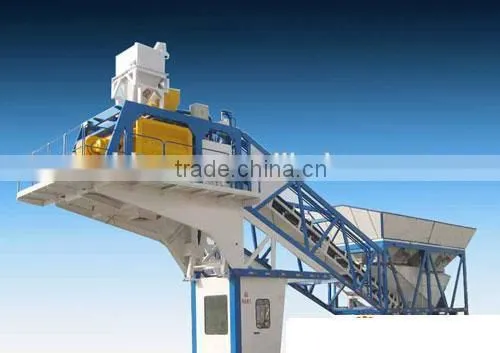 YHZS75 Automatic Control Mobile Concrete Batching Plant With CE and ISO