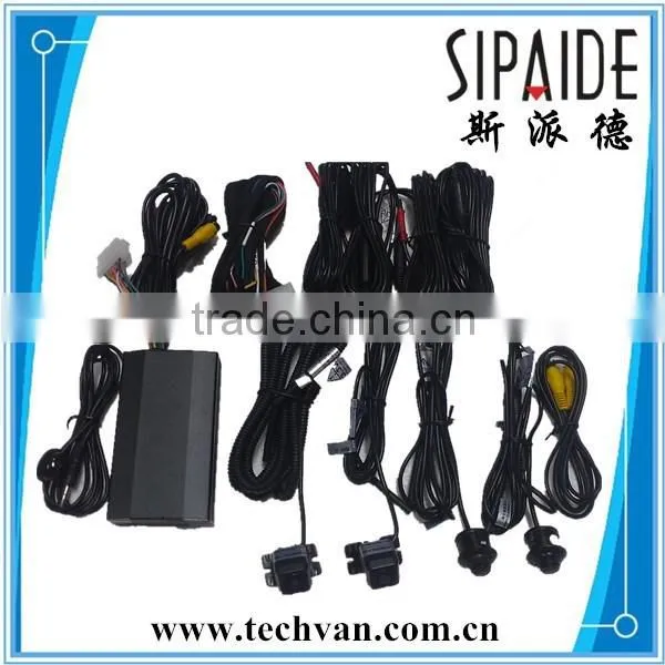 Monitoring 360 Degree Car Camera System , 4 Channel DVR For Car Parking,usb 2.0 Dvr Adapter 4 Channel Driver
