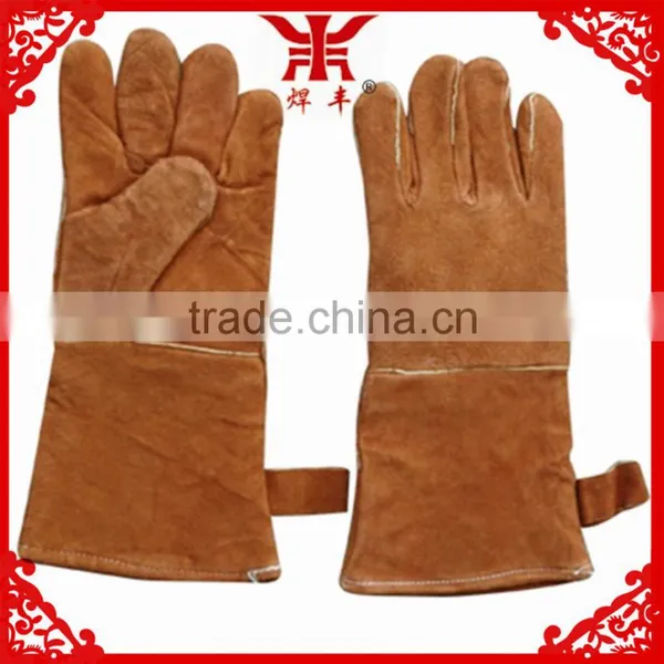 Different Types Cow Leather 14 " Welding Gloves photo-3