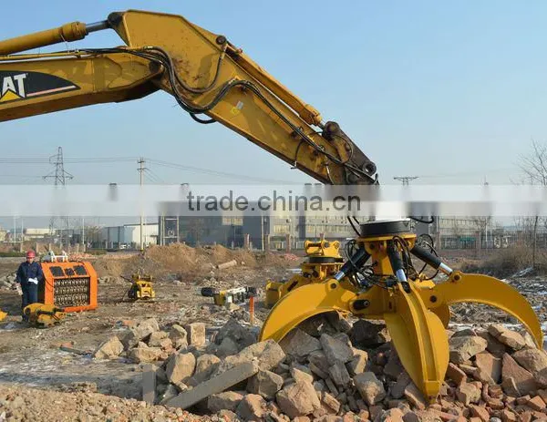 SF Excavator Orange Peel Grab / Hydraulic Rotary Orange Peel Grapple / Excavator Pars photo-2