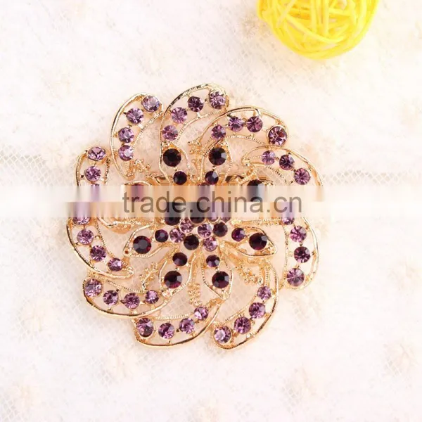 Rhinestone Flower Brooch Pins,Fashion Designs Crystal Rhinestone Brooch Pin for Dresses,wedding photo-3
