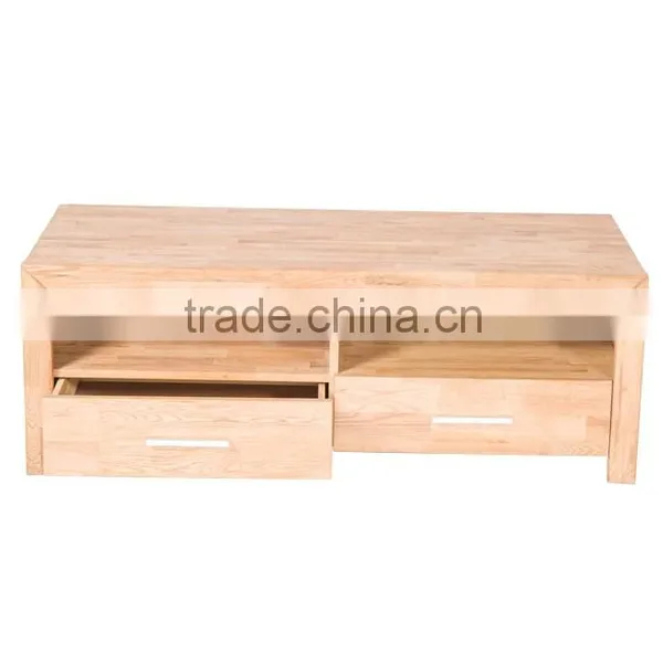 New Design Oiled Solid Wood 2 Drawers TV Cabinet photo-2