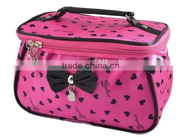 Fashion Girls Satin Makeup Bags/girls Overnight Bags Shenzhen Factory photo-2