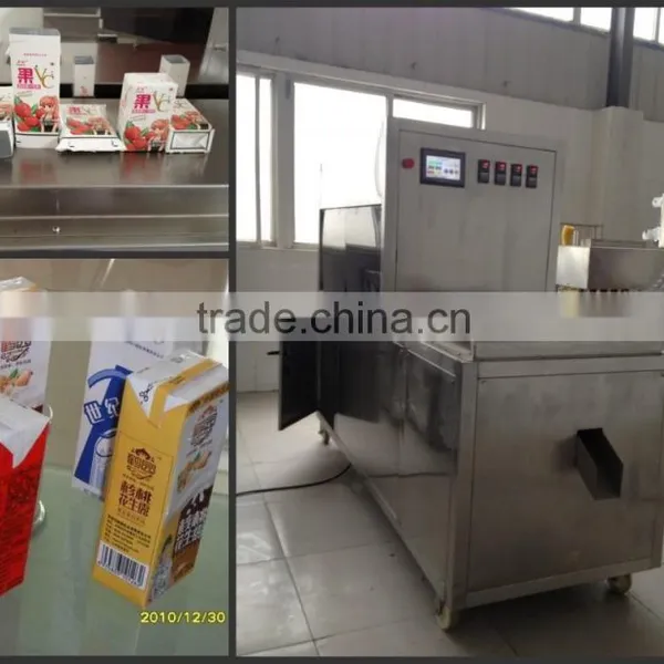 200ml Apple Juice in Carton Box Filling Sealing Machine Factory