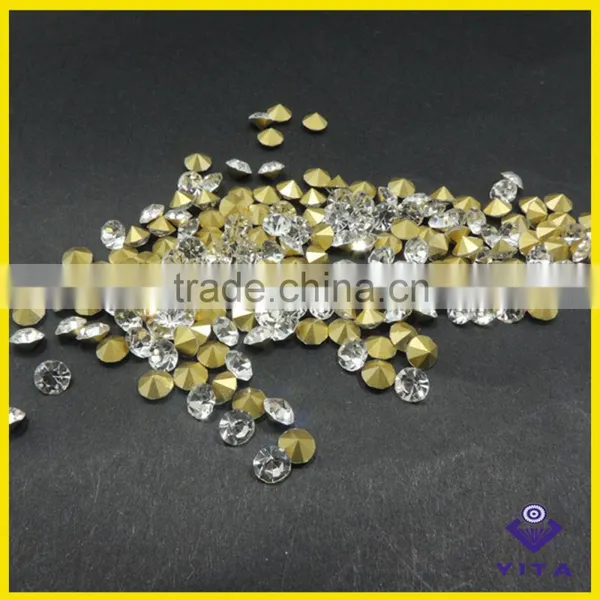 Cheap White Color Glass Rhinestone Point Back for Alphabet Letter photo-4