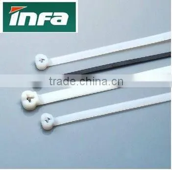 Plastic Cable Tie Saddle Mount Nylon Cable Tie