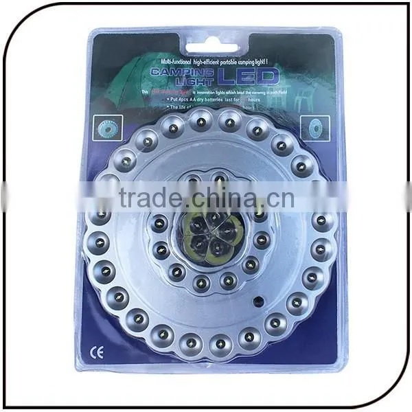 Outdoor Portable Round Shape 36+5 Led 41led 4pcs AA ABS White Camping Light photo-6