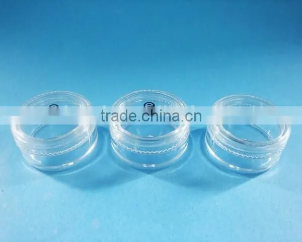 Plastic Cream Jar,5g Clear PS Cosmetic Jar for Sample, Plastic Cosmetic Jar photo-2